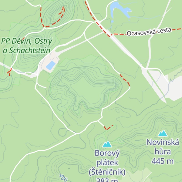 Map of Široký kámen
