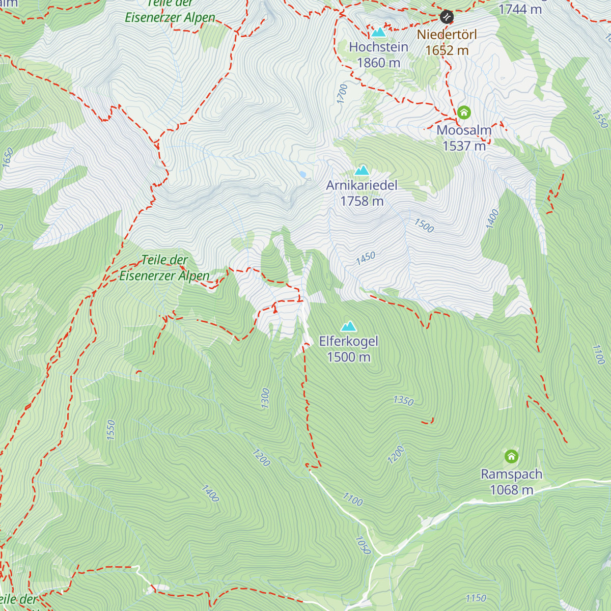 Kreuzen map
