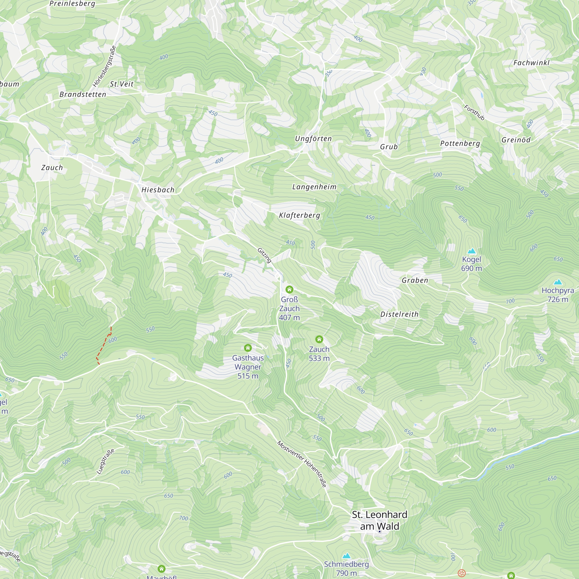 Groß Zauch map