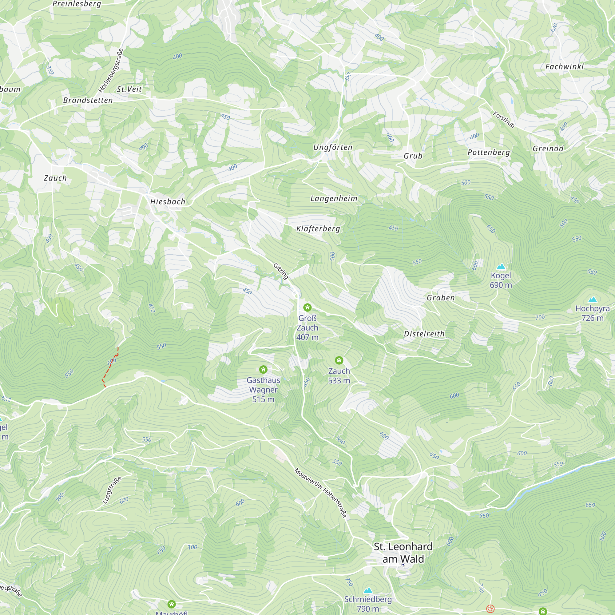 Groß Zauch map