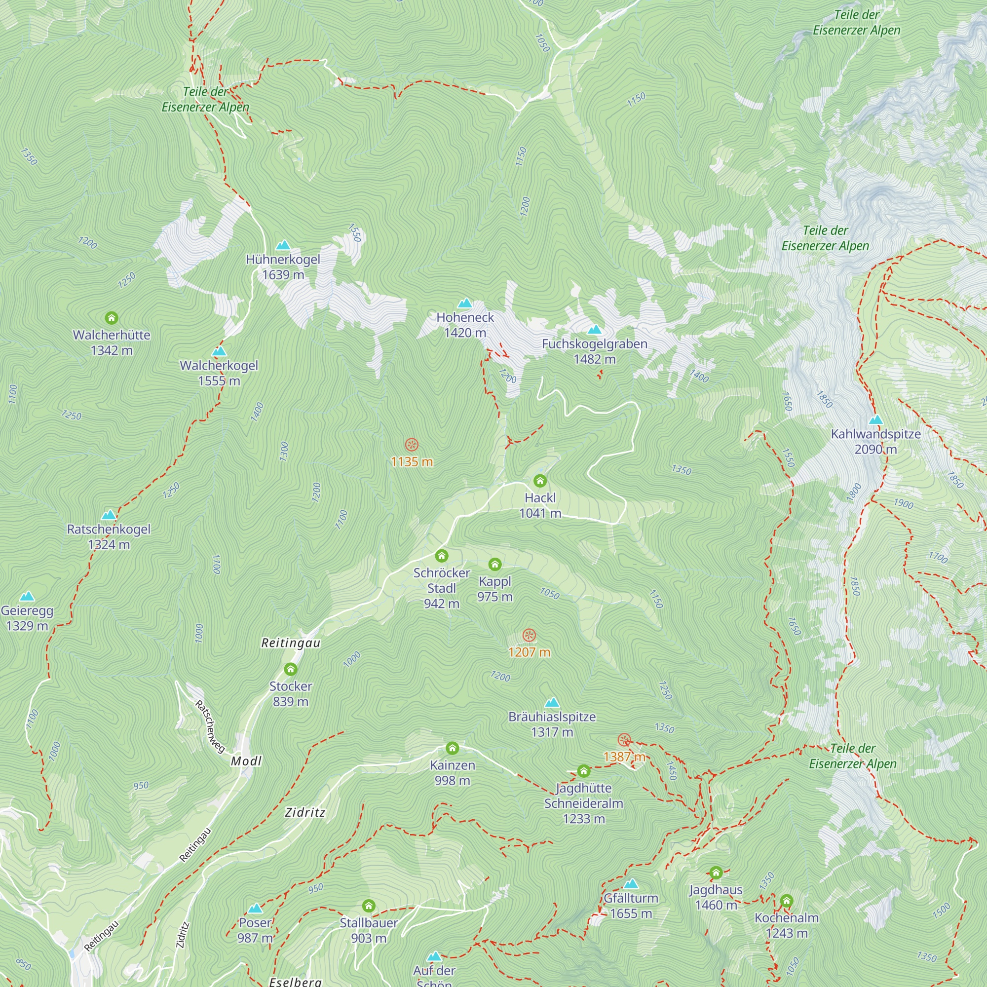 Kapaun map
