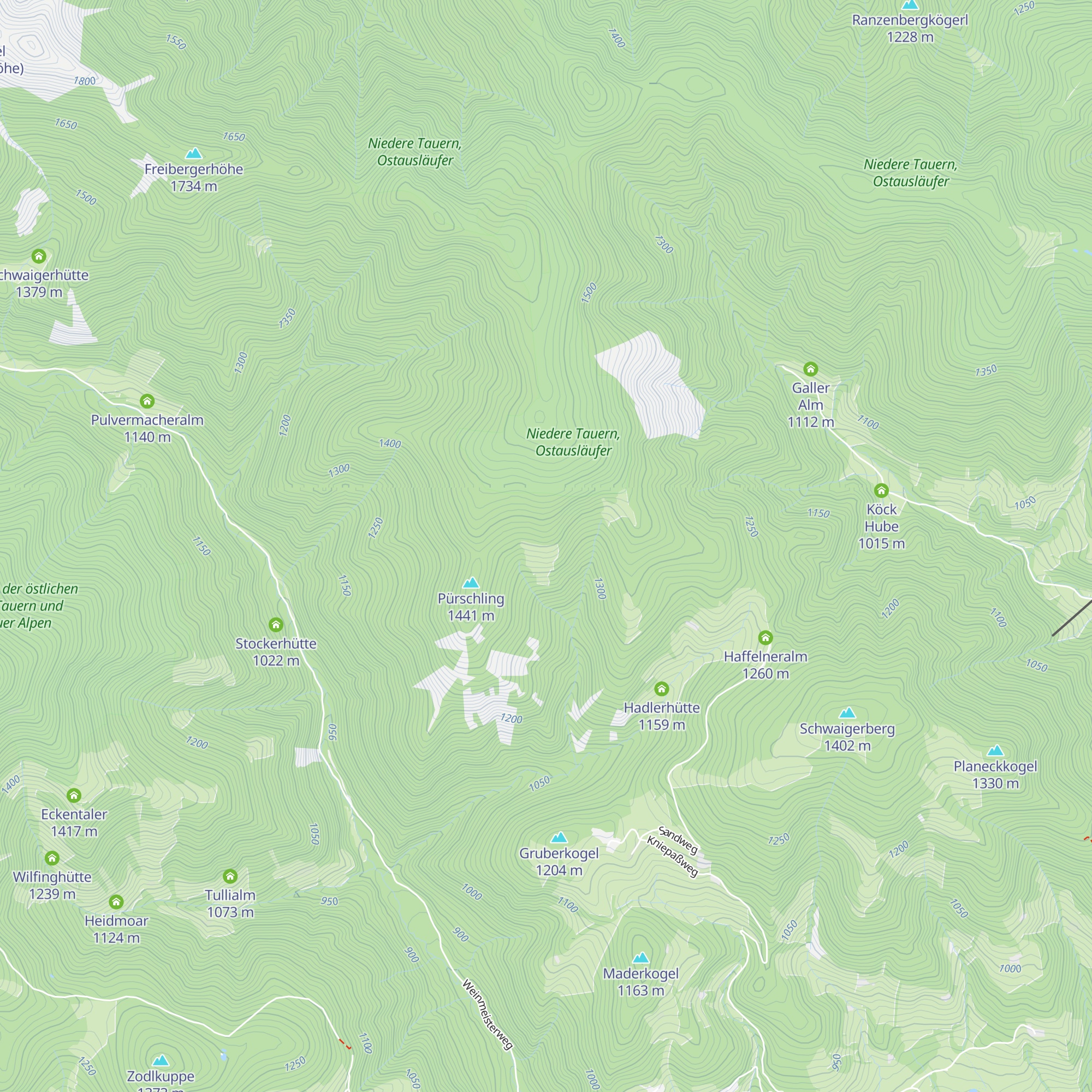 Bauholzalm map