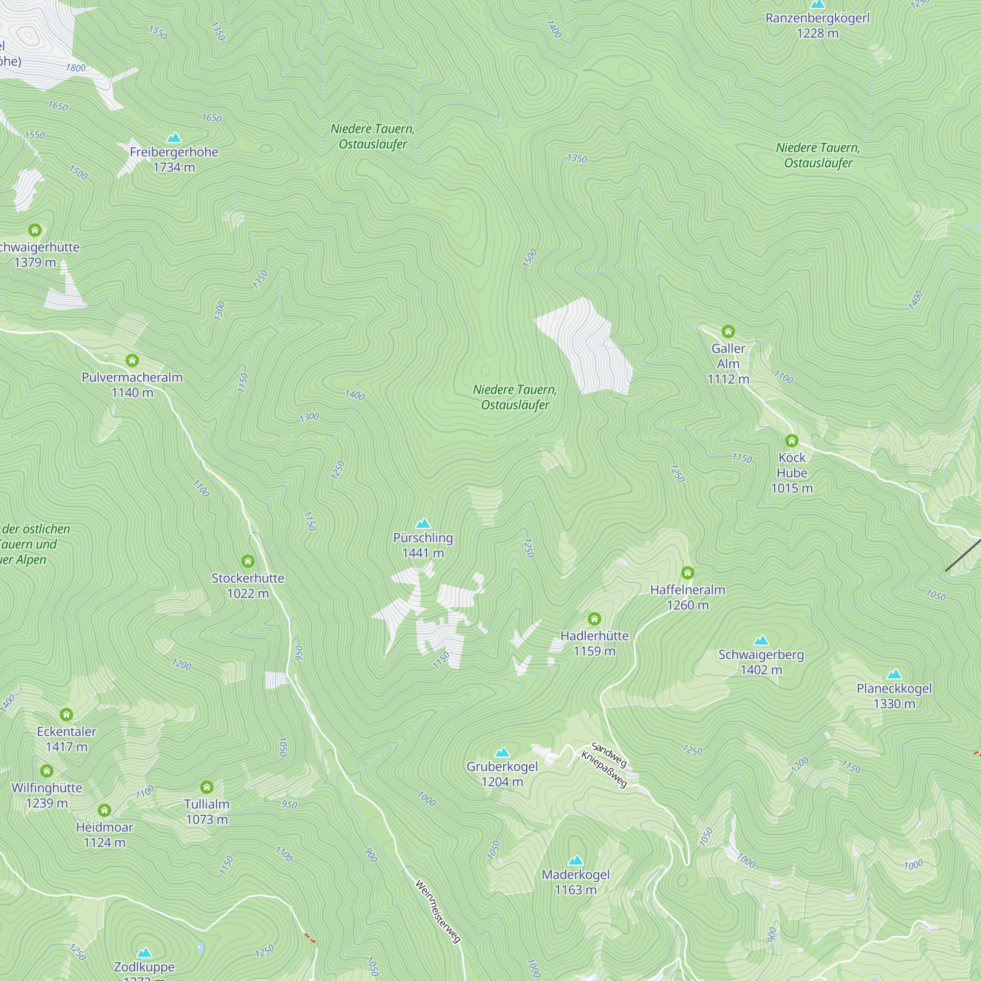 Bauholzalm map