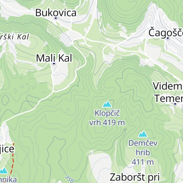 Map of Marija v skali