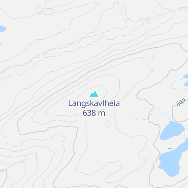 Map of Langskavlheia