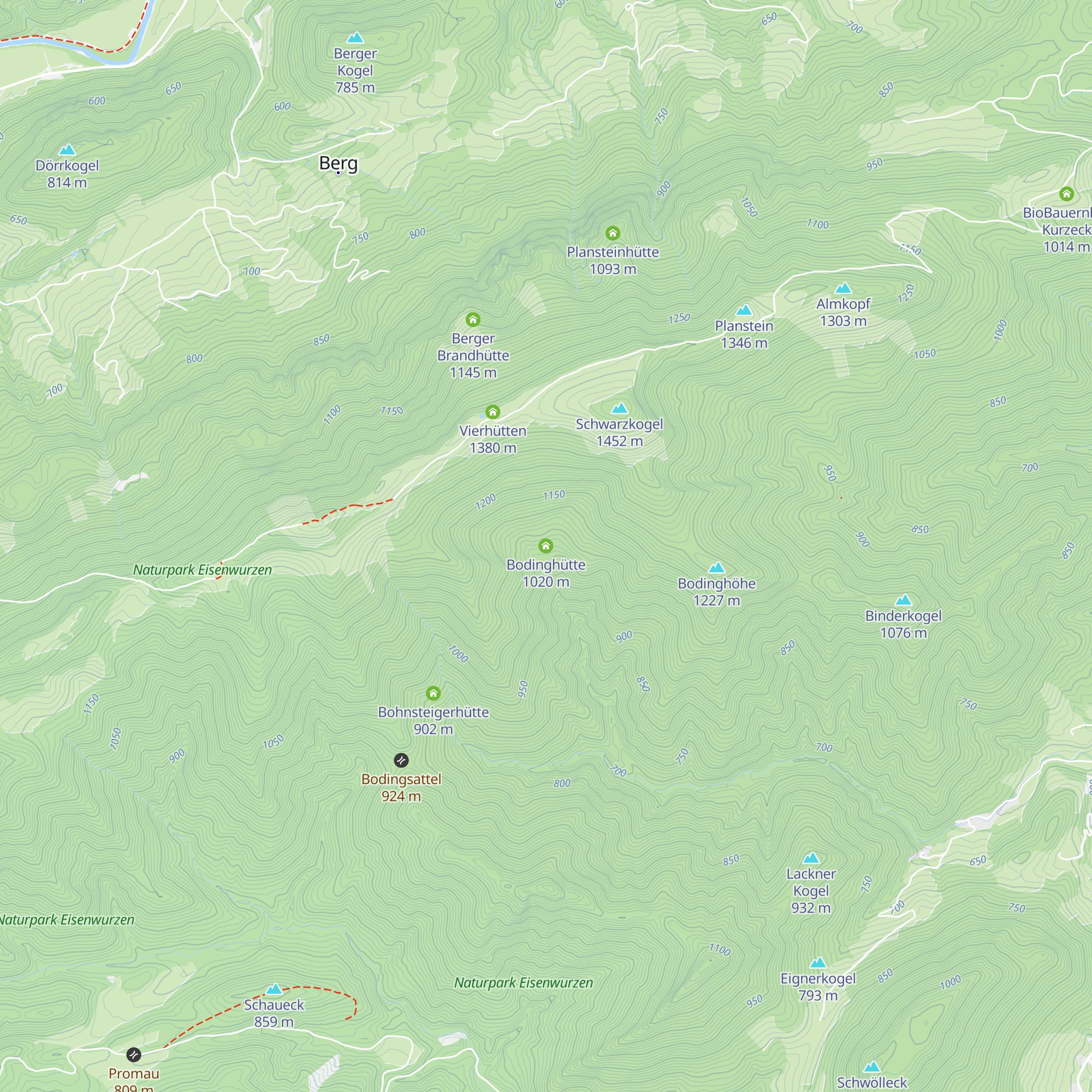 Bodinghütte map