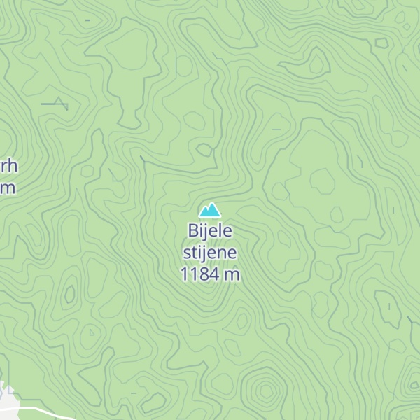 Map of Bijele stijene