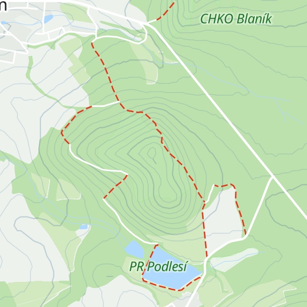Map of Malý Blaník