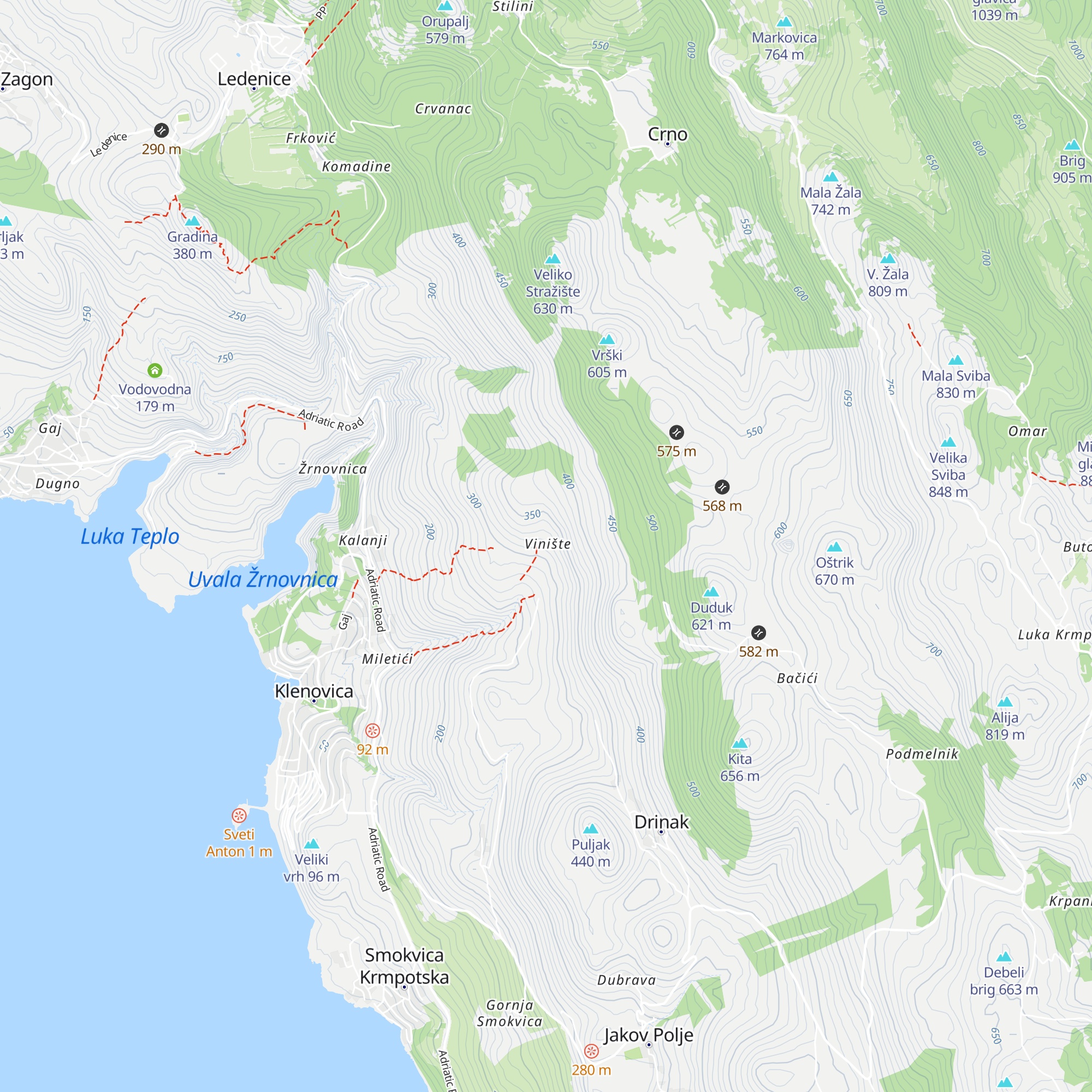 Kuća Vinište map