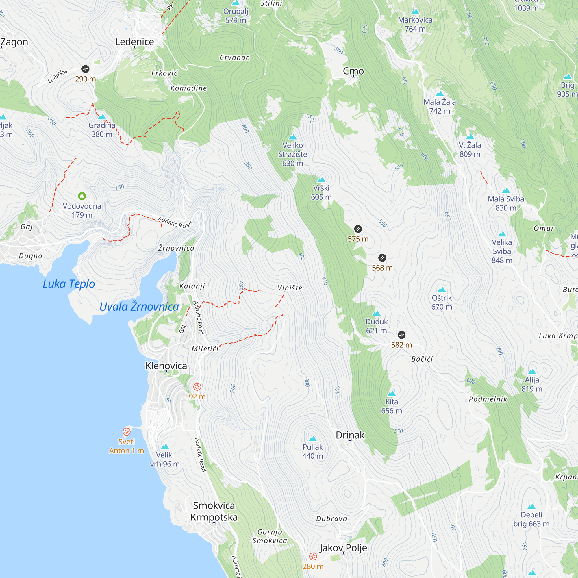 Kuća Vinište map