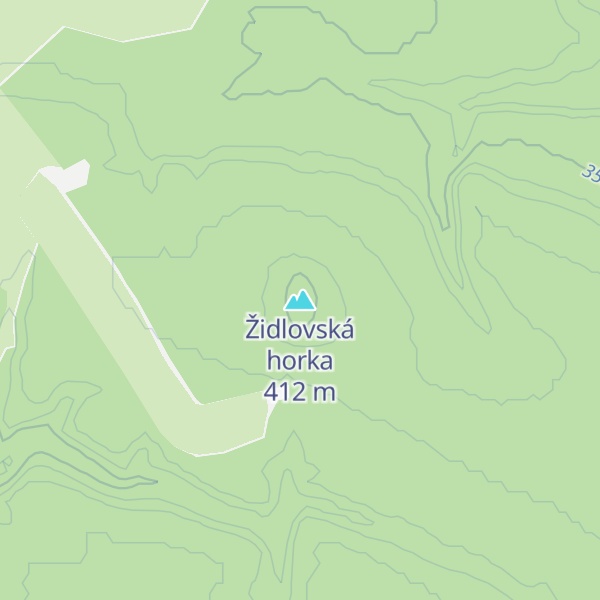 Map of Židlovská horka