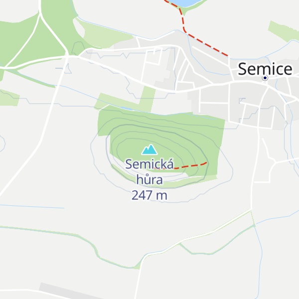 Map of Semická hůra