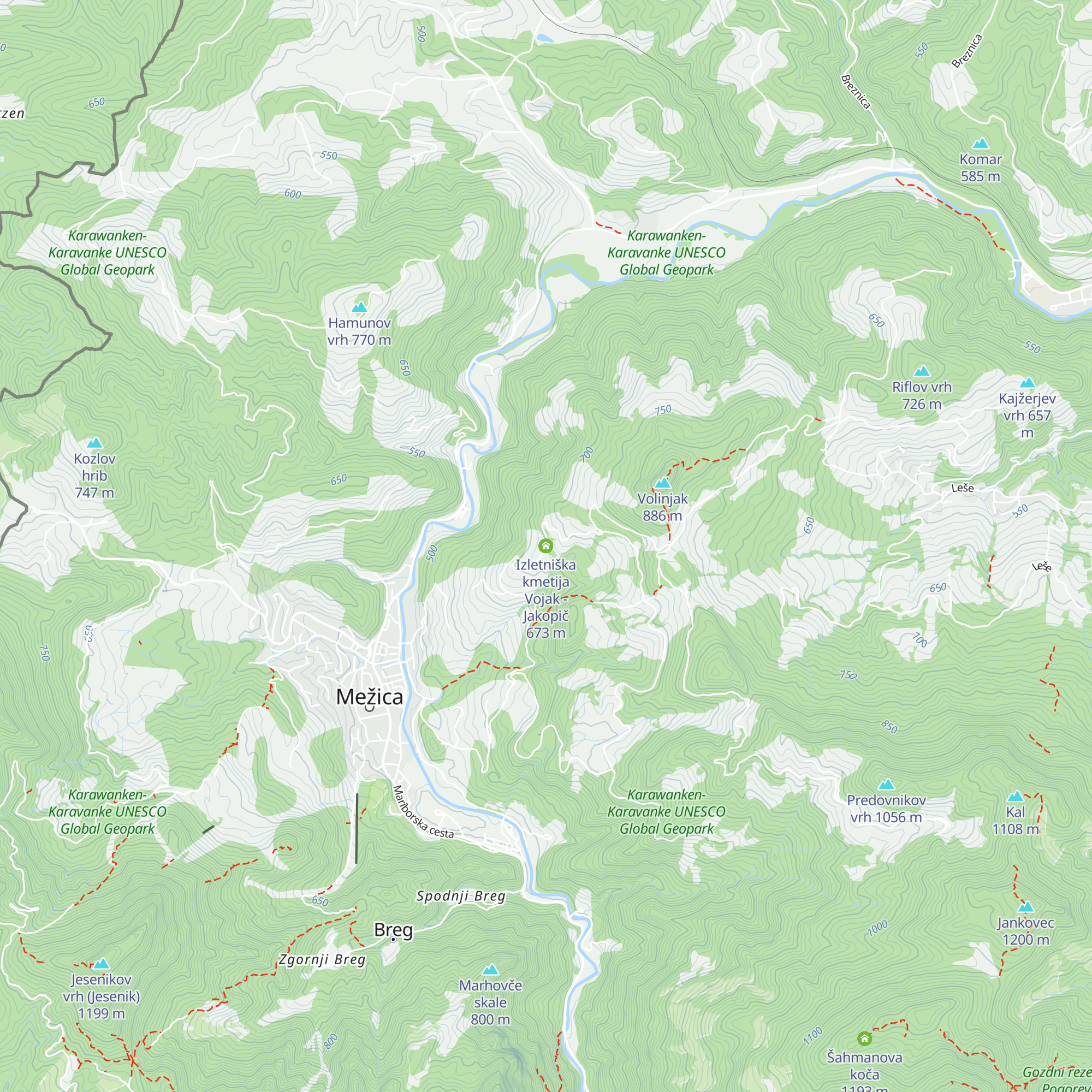 Izletniška kmetija Vojak - Jakopič map