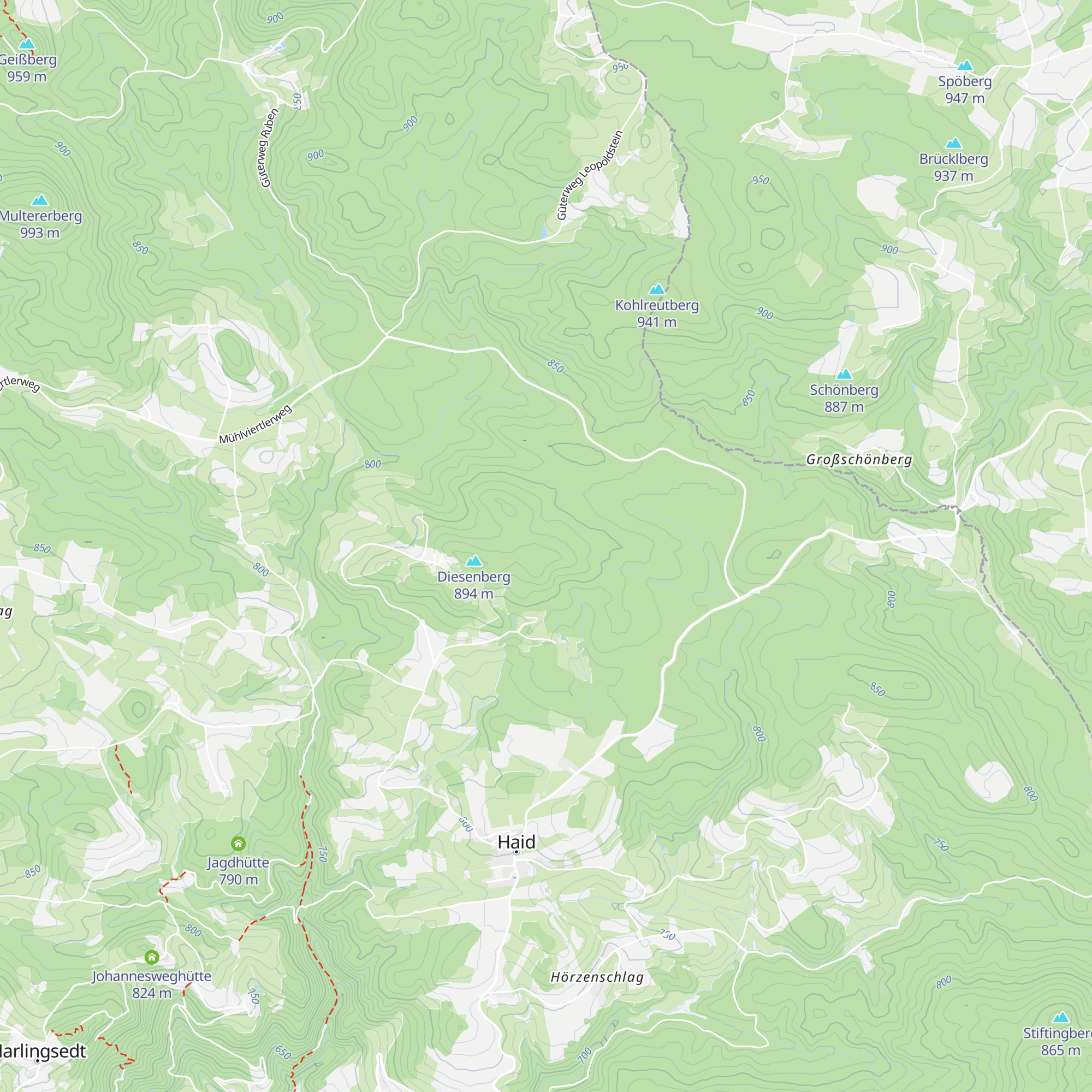 Franzhüttenwald map