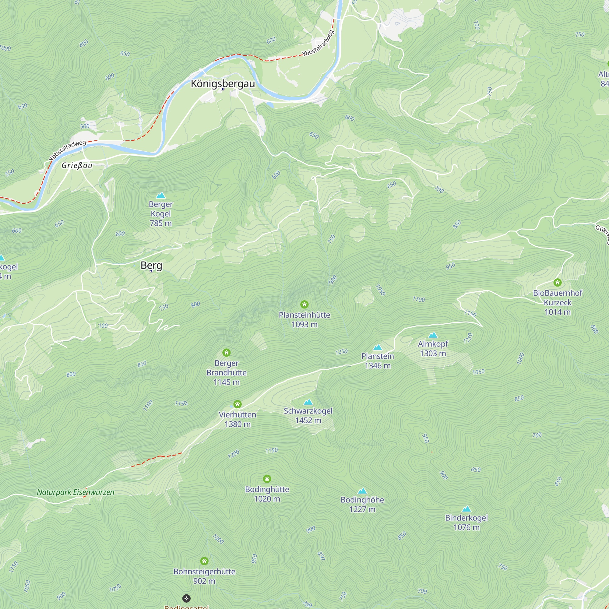 Plansteinhütte map