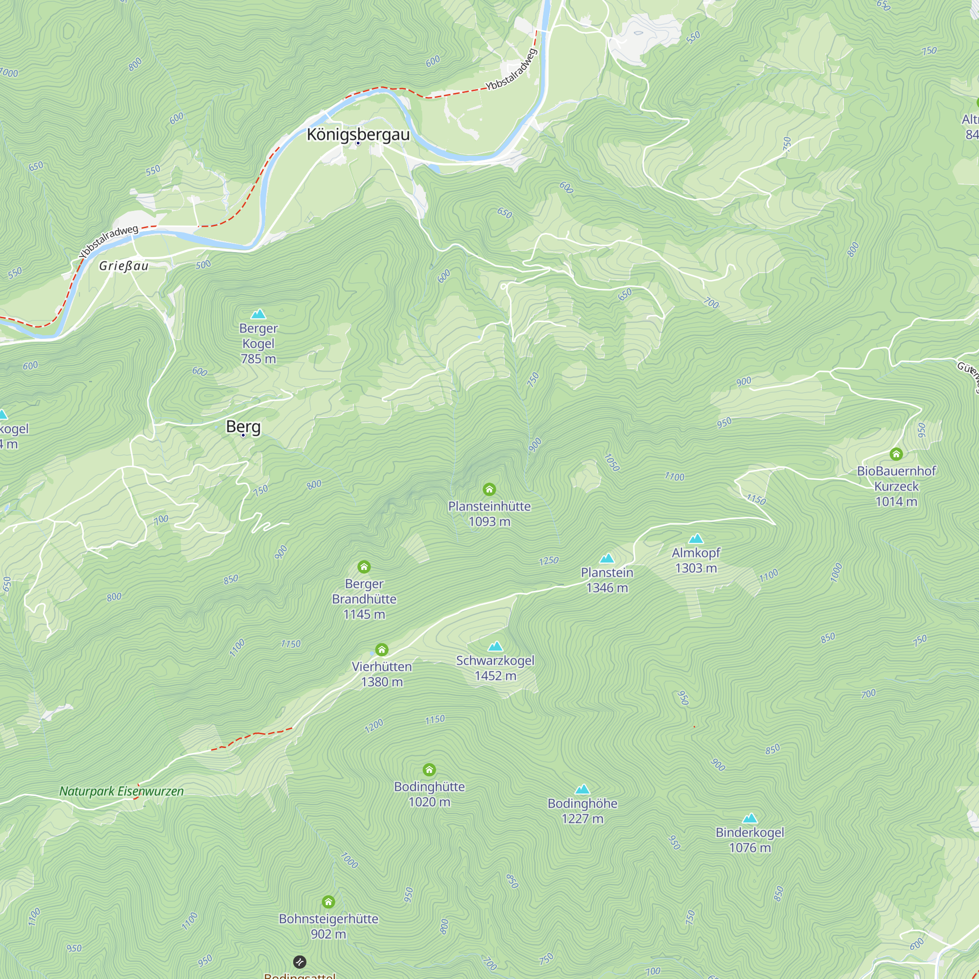 Plansteinhütte map
