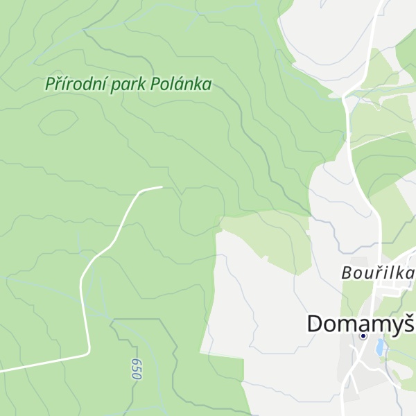 Map of (Domamyšlský les) [Vodice-Domamyšl]