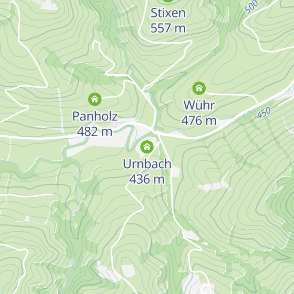 Map of Urnbach