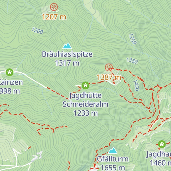 Map of Jagdhütte Schneideralm