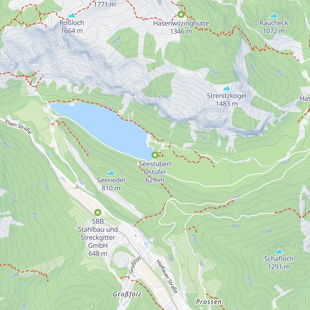 Seestüberl Ostufer map
