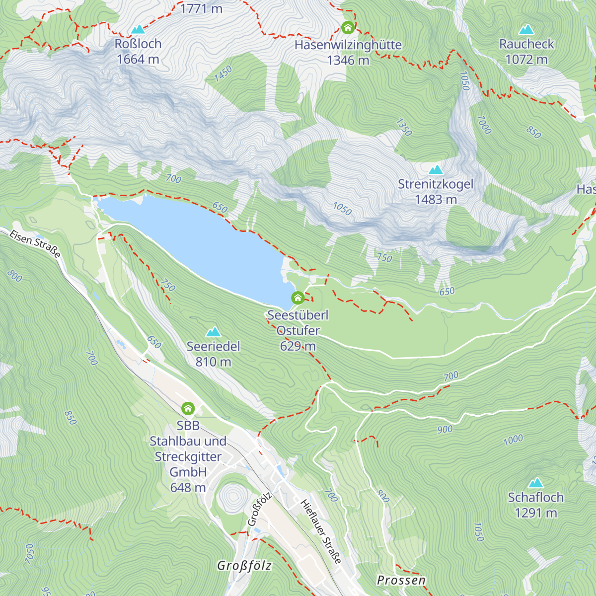 Seestüberl Ostufer map