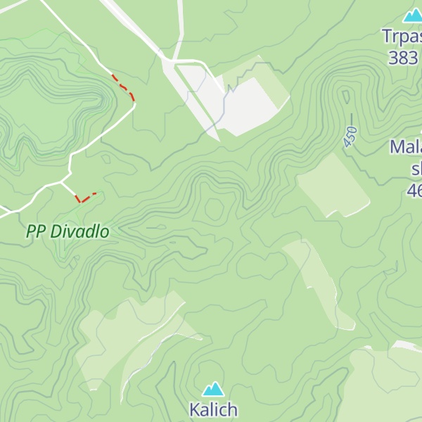 Map of Novinská hůra