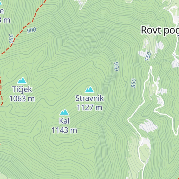 Map of Stravnik