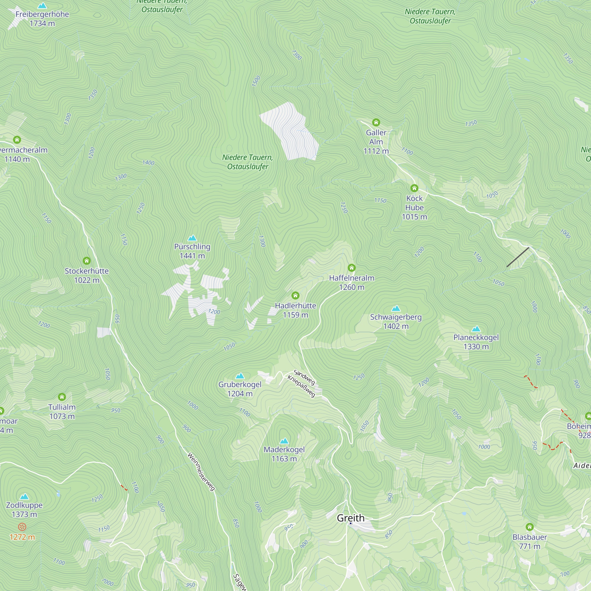Hadlerhütte map