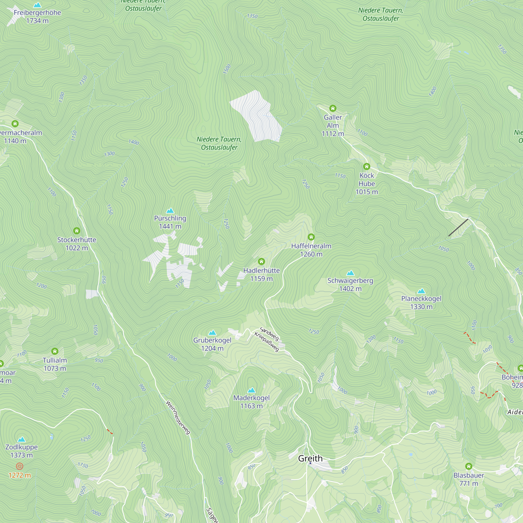 Hadlerhütte map