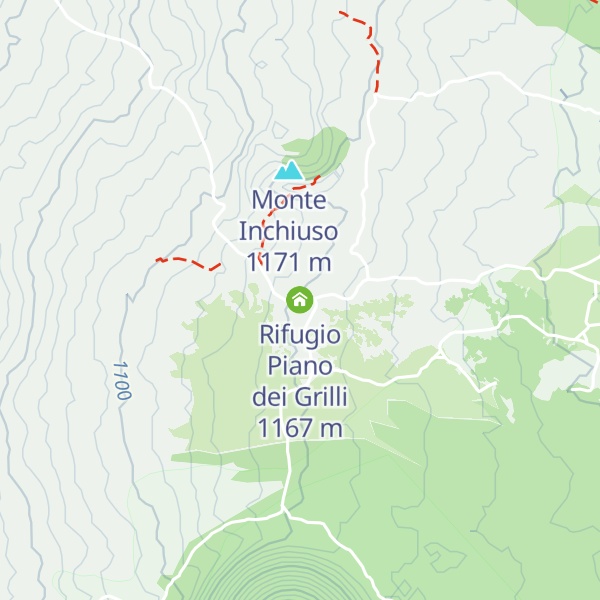 Map of Rifugio Piano dei Grilli