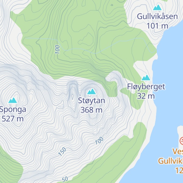 Map of Støytan