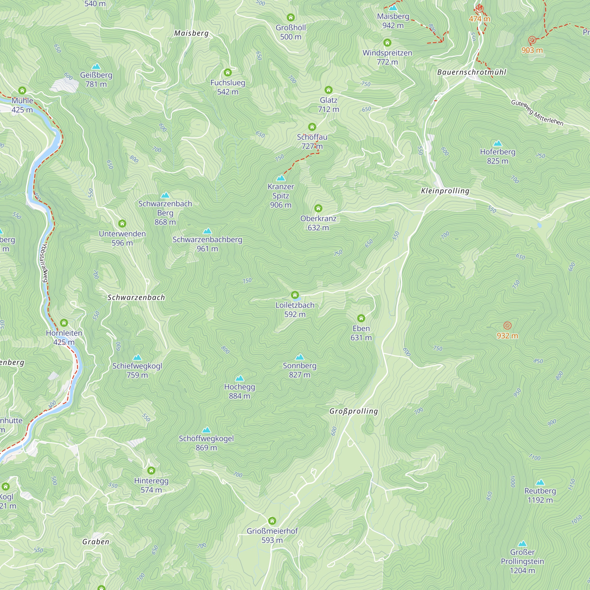 Loiletzbach map