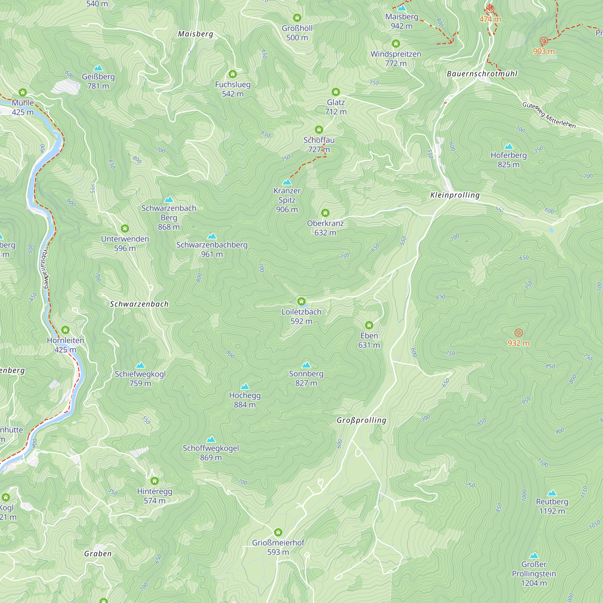 Loiletzbach map