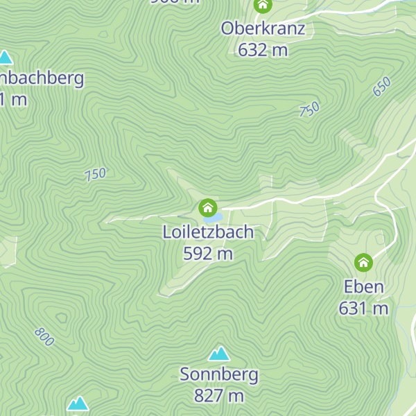 Map of Loiletzbach