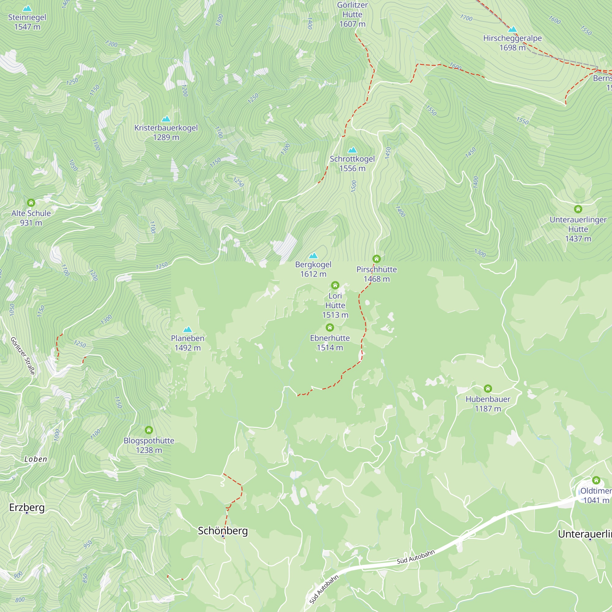 Krieglhütte map