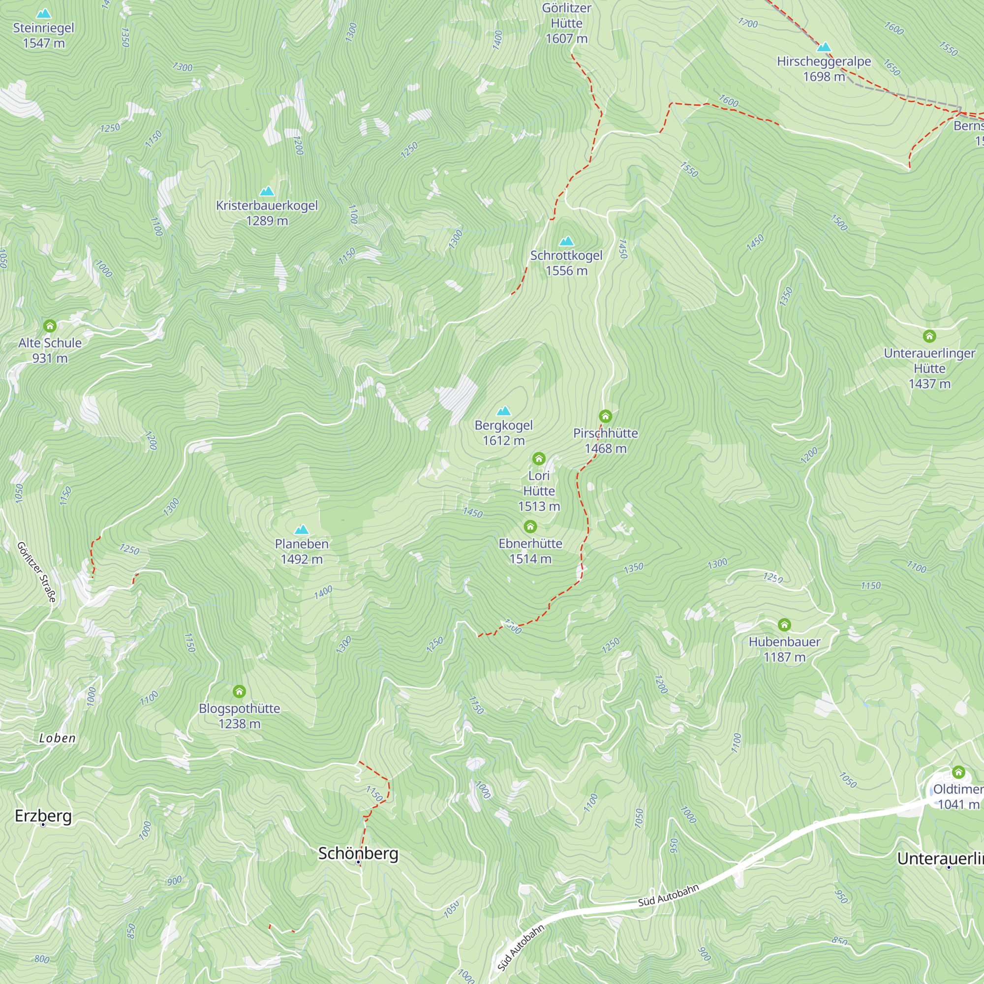 Krieglhütte map