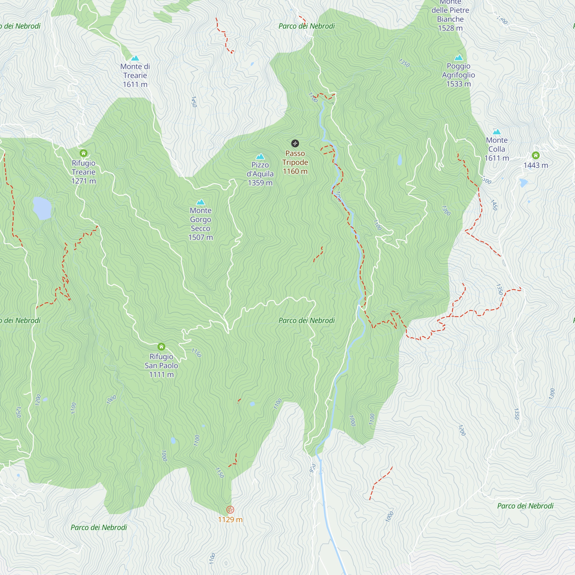 Rifugio Camisa map