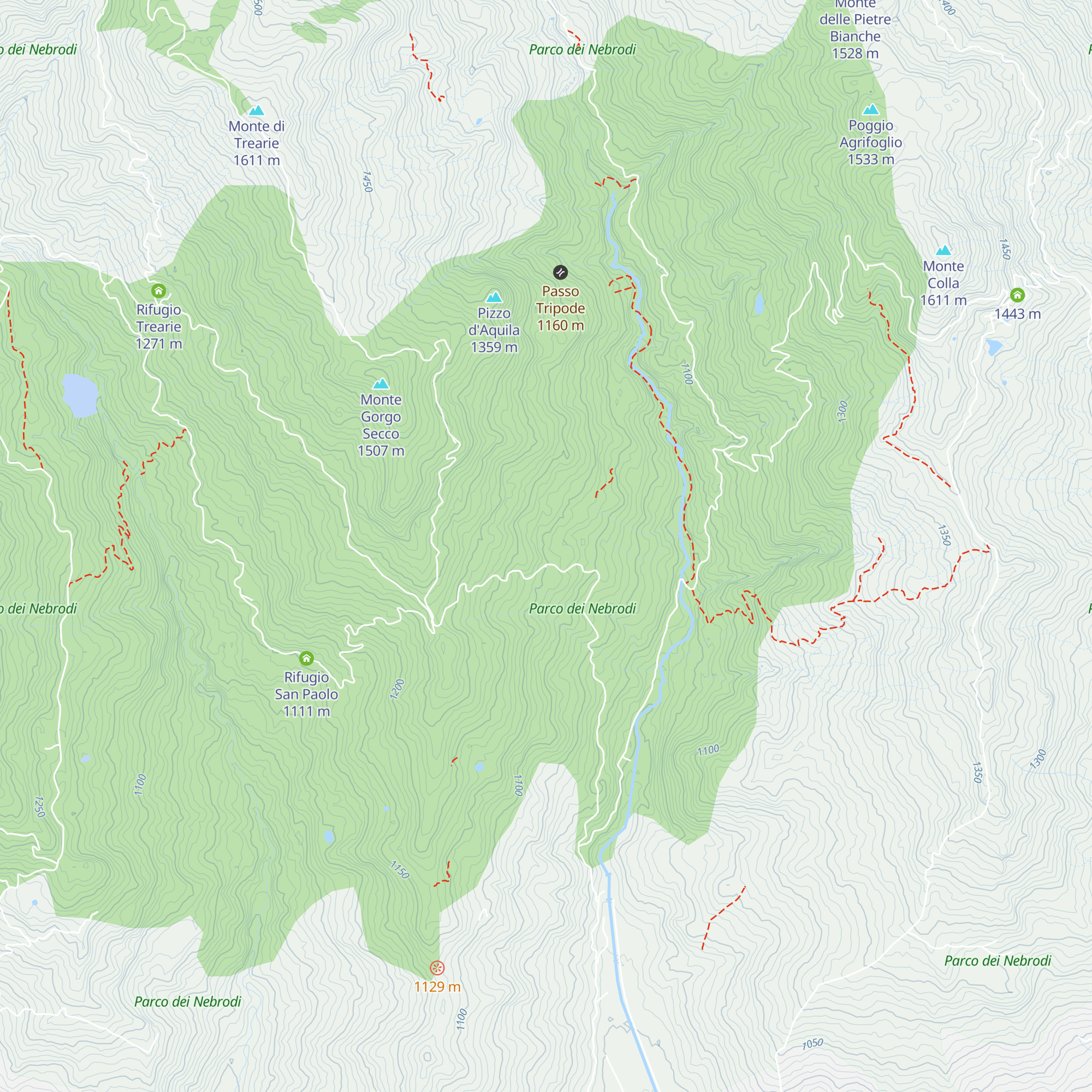 Rifugio Camisa map