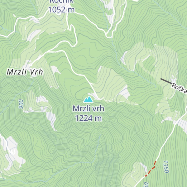 Map of Lovska koča Praprotnica