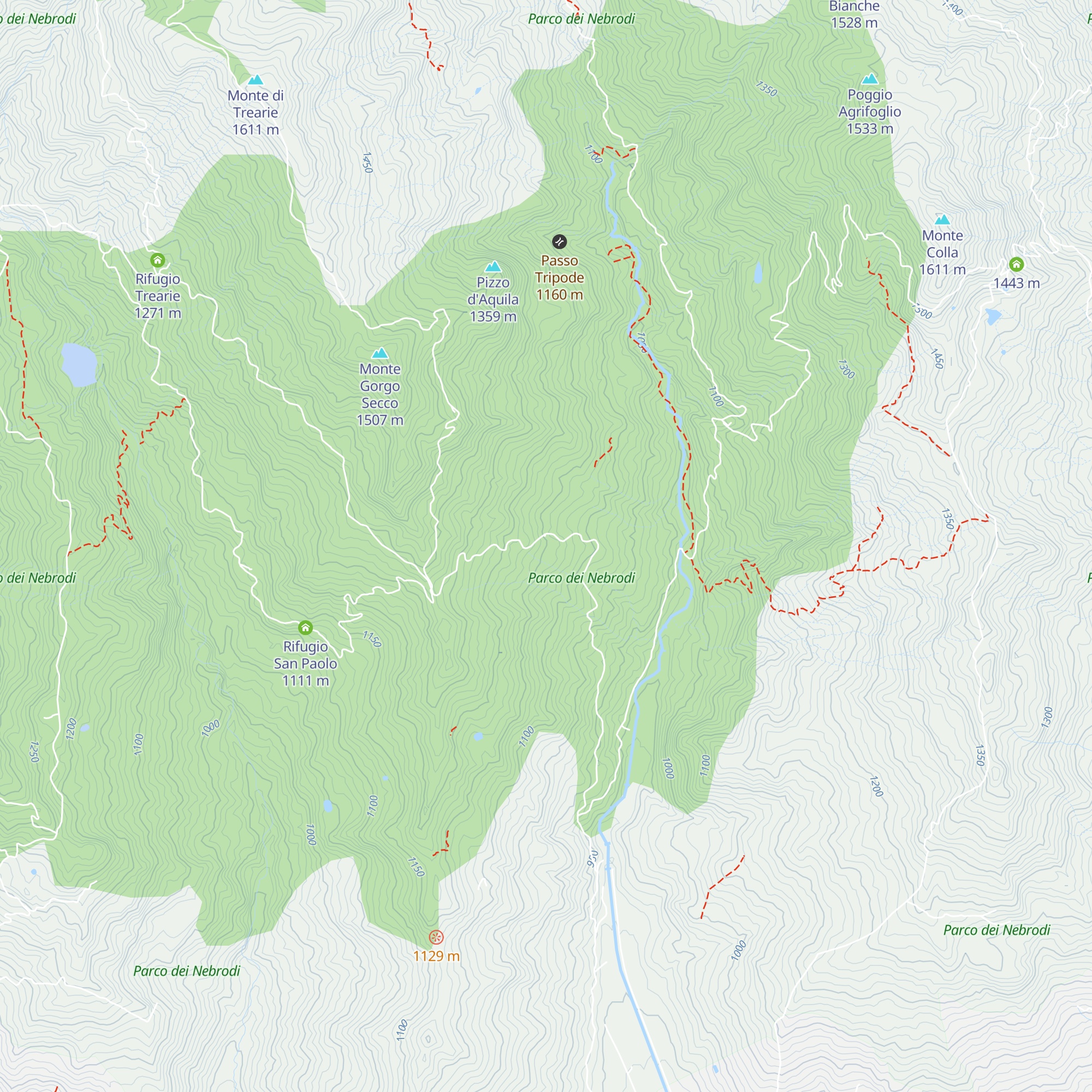 Rifugio Camisa map