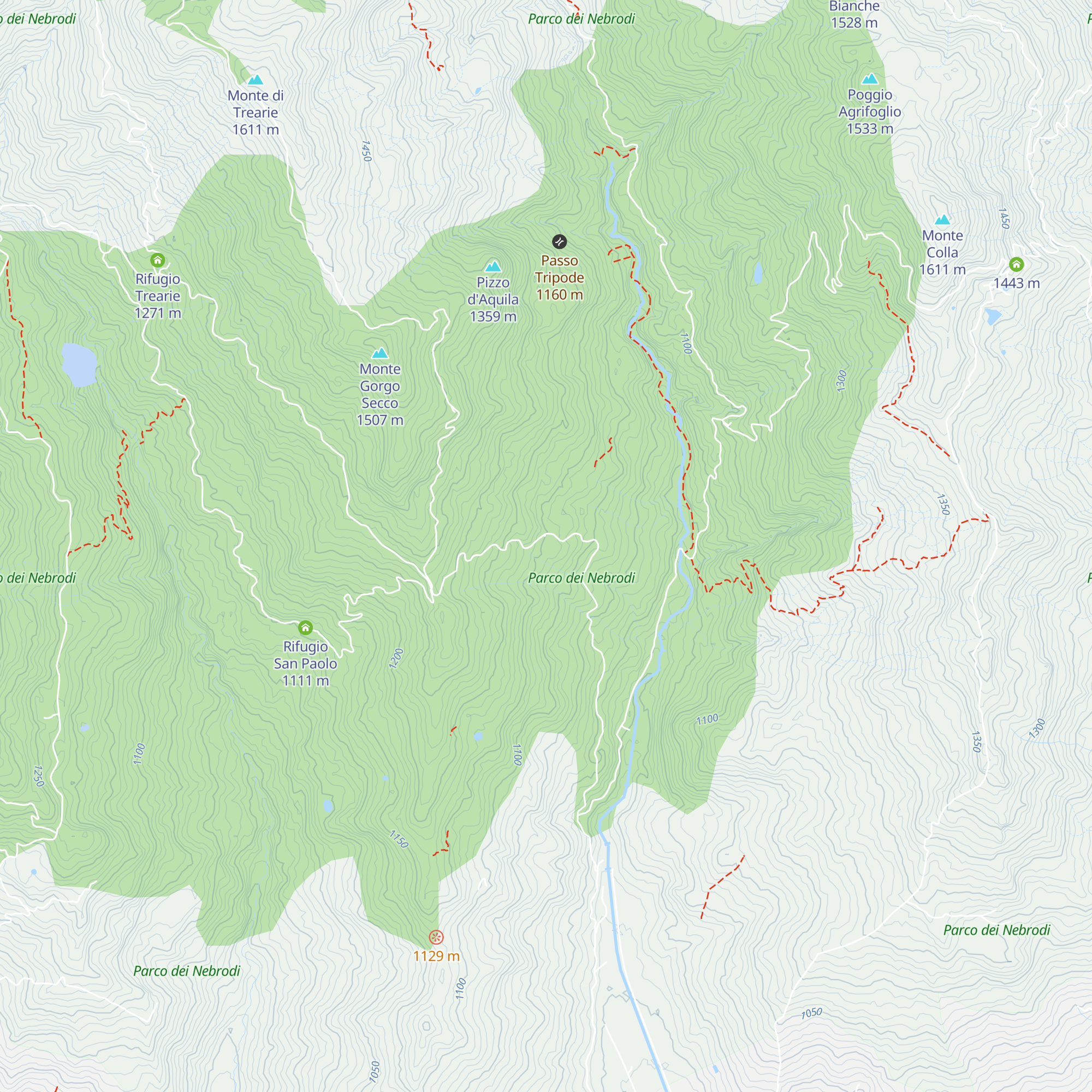 Rifugio Camisa map