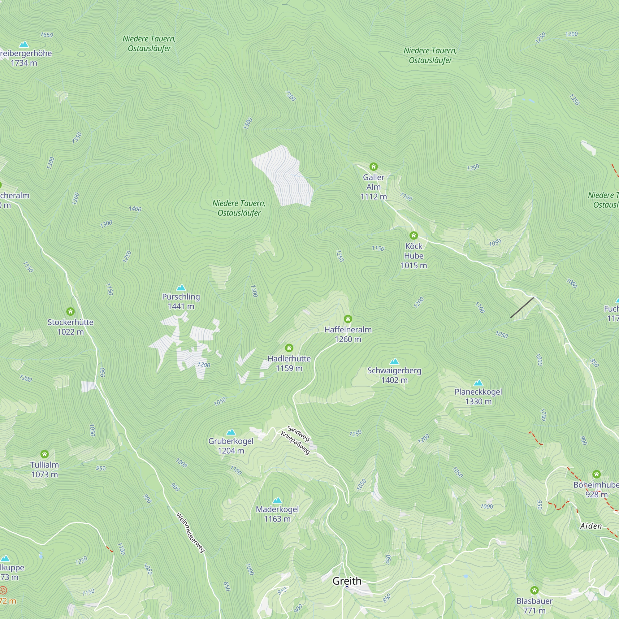 Pusteralm map