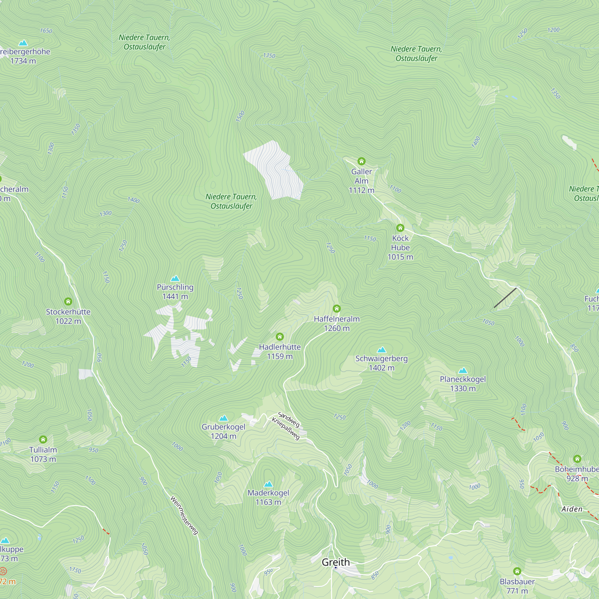 Pusteralm map