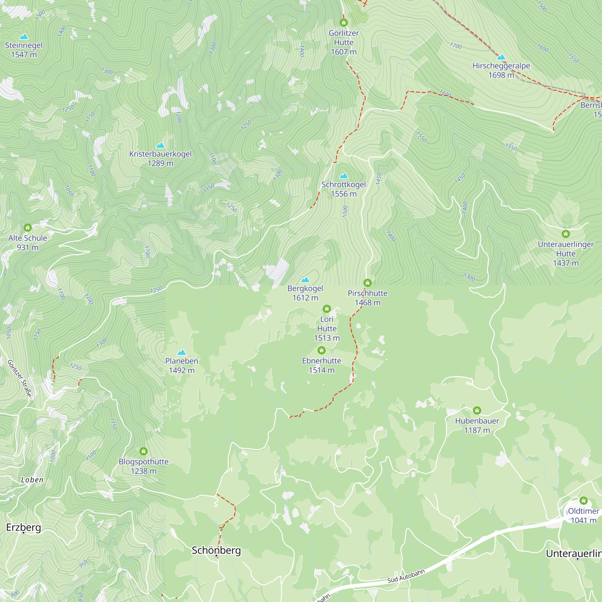 Krieglhütte map