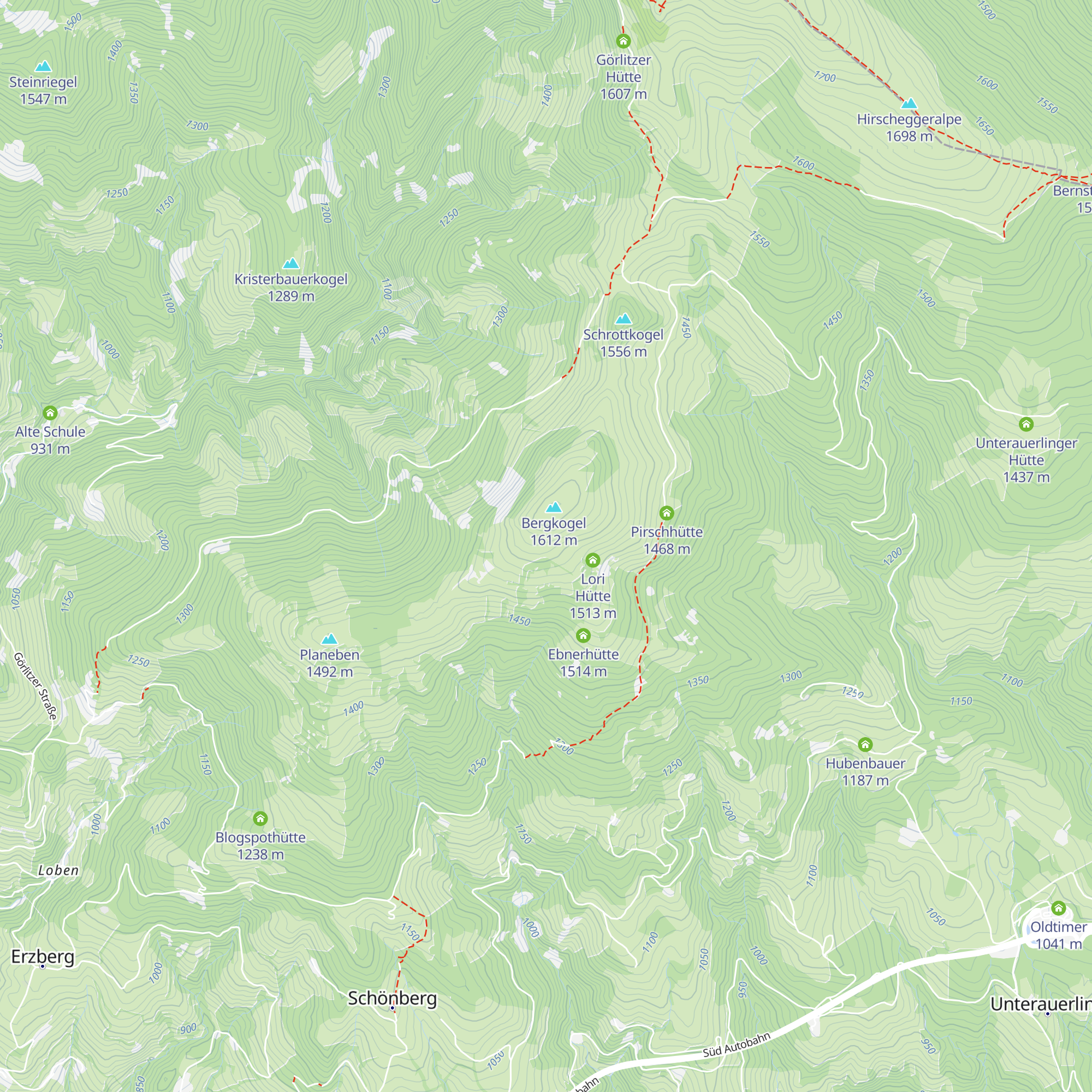 Krieglhütte map