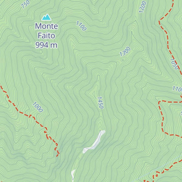 Map of Monte Garofano e Vene Arse