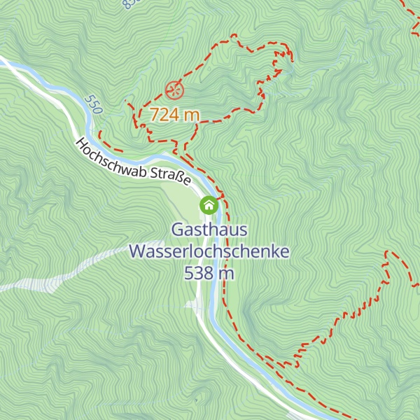 Map of Wasserlochklamm