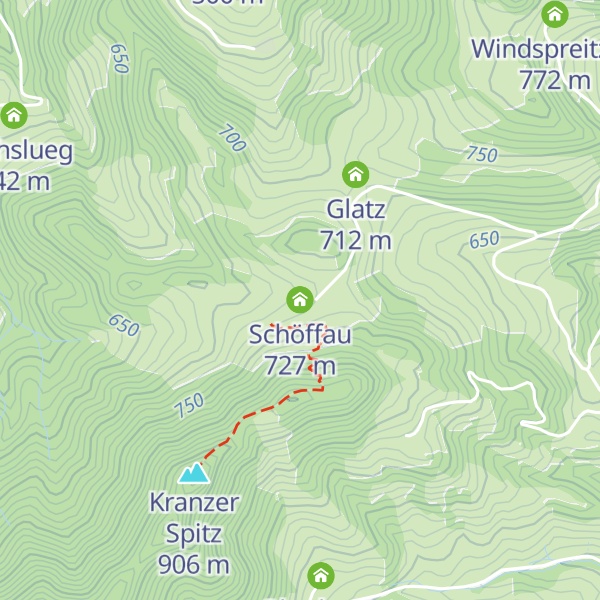 Map of Schöffau
