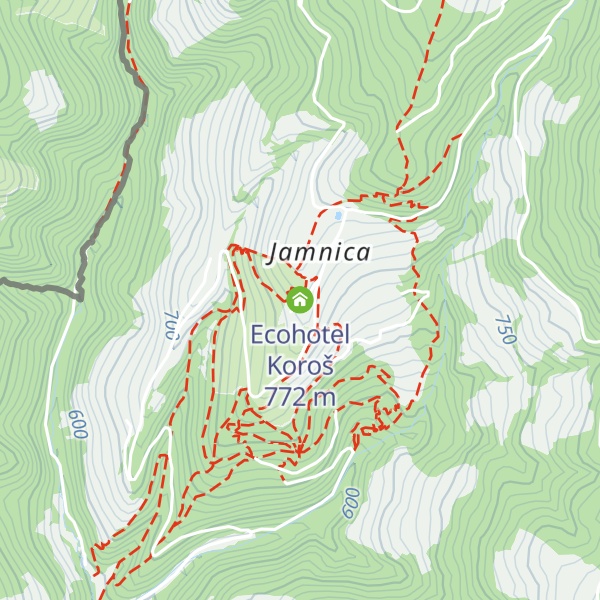 Map of Ecohotel Koroš