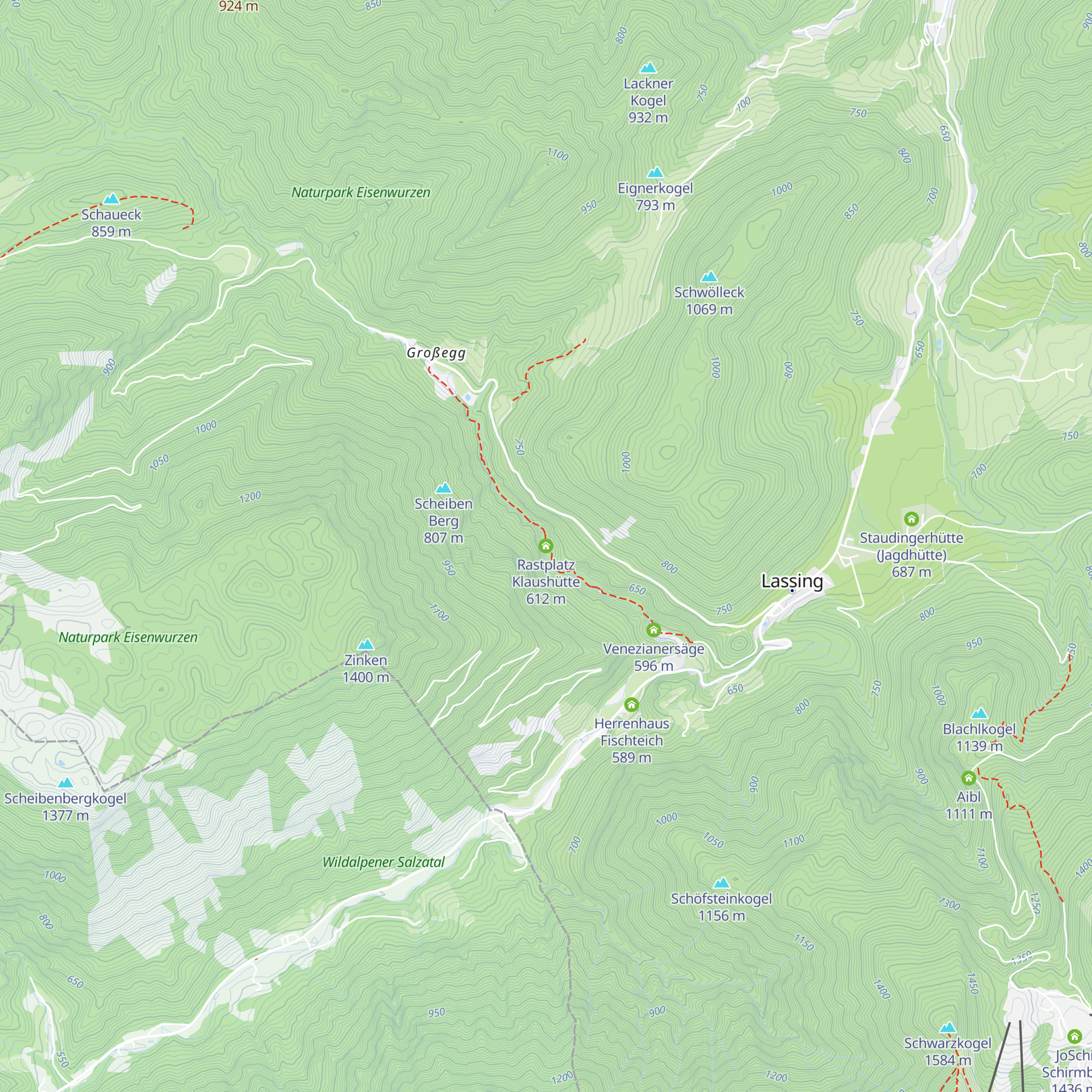 Rastplatz Klaushütte map